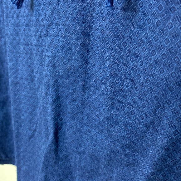 Roxy Navy Tank Top with Embroidered Trim boho - medium - Picture 4 of 8